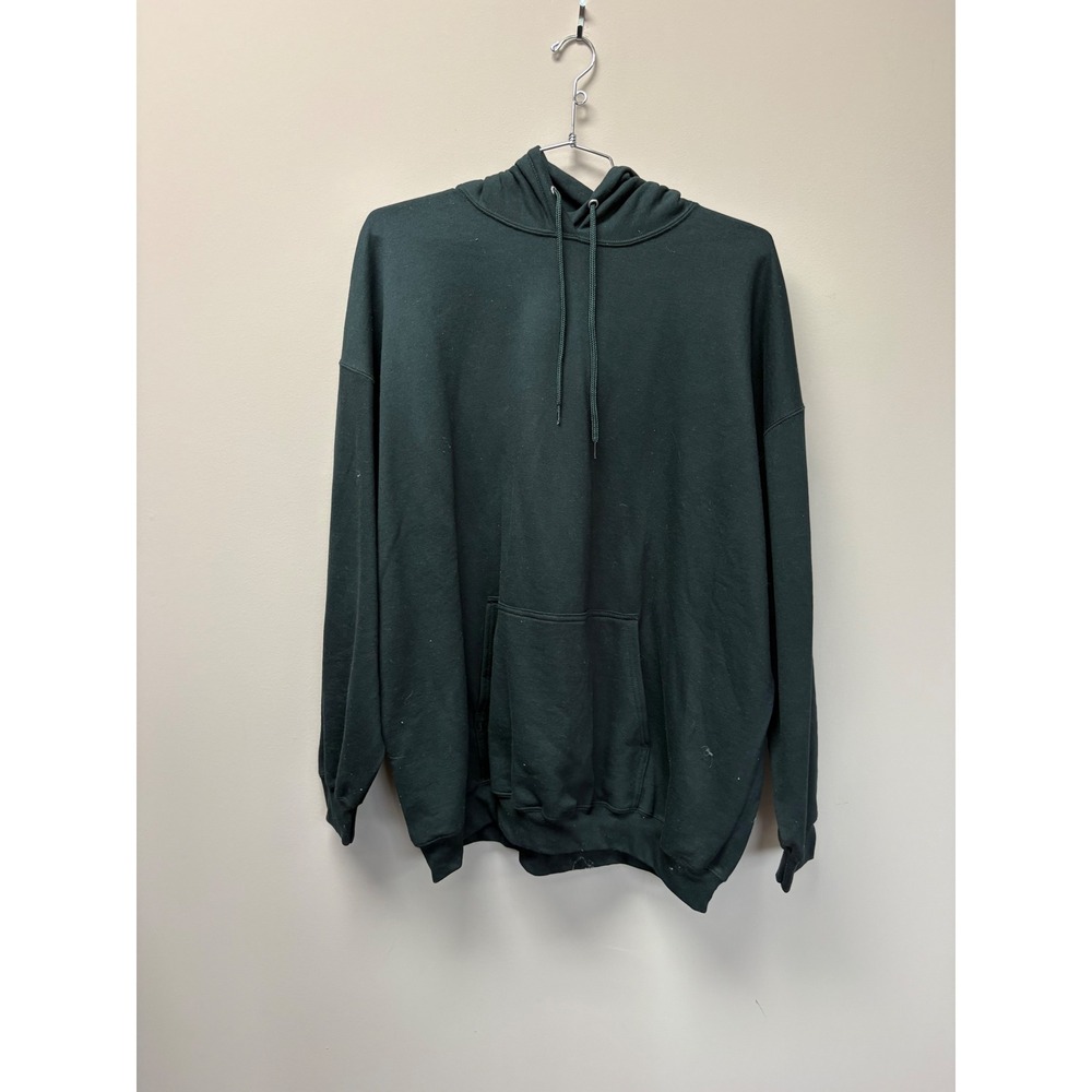 Port & Company Core Fleece hooded BlackPullover Sweatshirt 4XL Mens